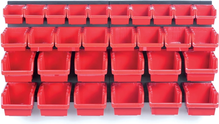 Hangpaneel met 30 gereedschapsbakken 800 × 165 × 400 mm