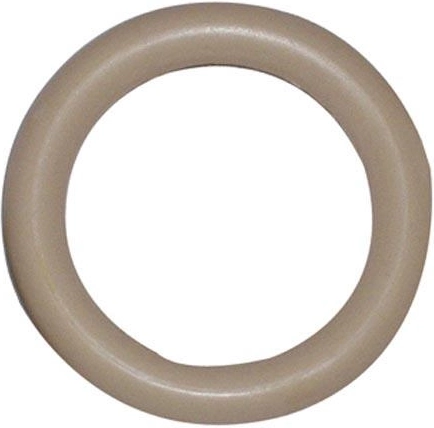 Kunststof gordijnringen, beige (set van 10 stuks)