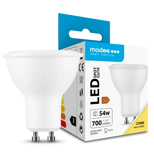 Modee LED lamp GU10 7 W, 700 lm, 110°, warm wit 2700 K