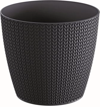 Bloempot Wheaty antraciet 25,8 cm