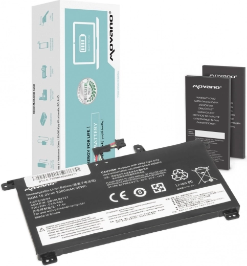 Movano-accu voor Lenovo ThinkPad T570/T580/P51s 2000 mAh 30 Wh