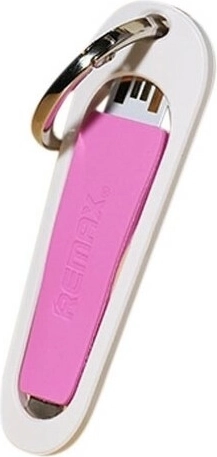 Remax RC-024i sleutelhanger Lightning-kabel 8 cm roze