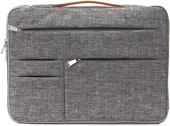 Umax hoes voor 12″ laptop – grijze textiel