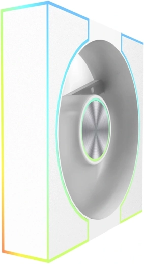 DarkFlash DM8 LINE-ventilator met PWM en ARGB, wit
