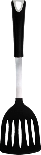 Geperforeerde spatel met zwart handvat