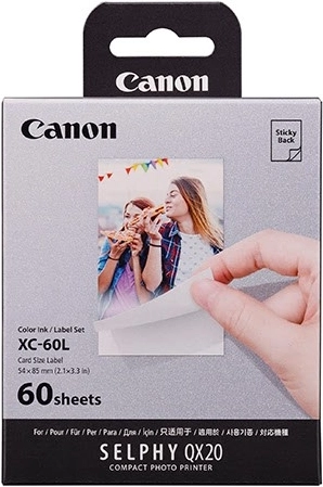 Set met inkt en papier voor Canon SELPHY QX20-printer