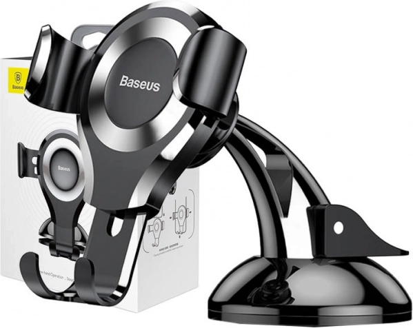 BASEUS zwaartekrachtautohouder Osculum, zwart-zilver