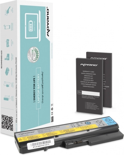 Movano L09L6Y02-accu voor Lenovo-laptops B570/G560/G570/G770 (Li-ion, 4400 mAh, 48 Wh)