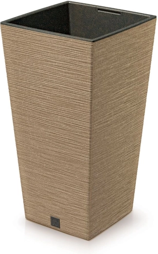 Plantenbak Furu Square Eco Wood met inzet 24 cm – naturo