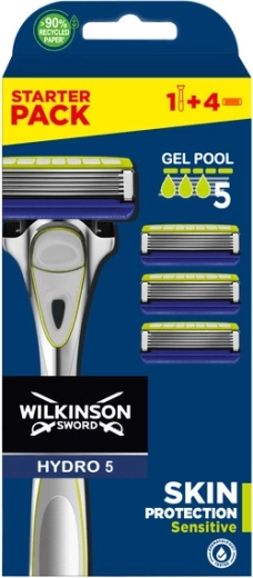 Wilkinson Hydro 5 Skin Protection Sensitive heren scheermes + 4 mesjes