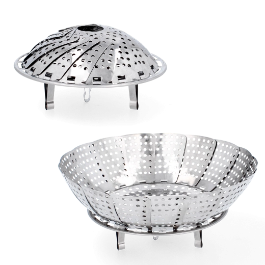 Opvouwbare stoommand van roestvrij staal 24 cm