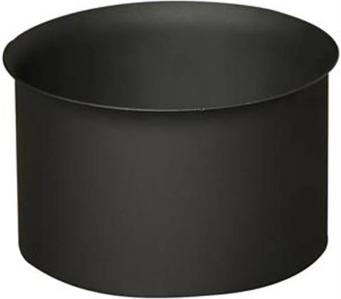 Rookwanddoorvoer 120 mm, dikte 1,5 mm, zwart