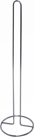 Toiletpapierhouder van verchroomd metaal 55,7 × 16 cm