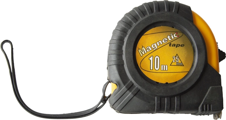 Rolbandmaat MAGNETIC 10 m, bandbreedte 25 mm