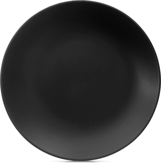 Keramisch plat bord zwart 27 cm