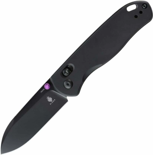 Kizer Drop Bear – zwart aluminium zakmes (154CM, EDC)