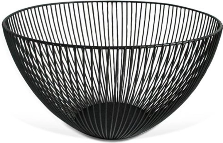 Draadmand voor fruit Kitchisimo zwart 25 cm