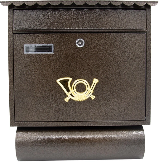 Brievenbus antiek bruin 390 × 440 mm ST 104