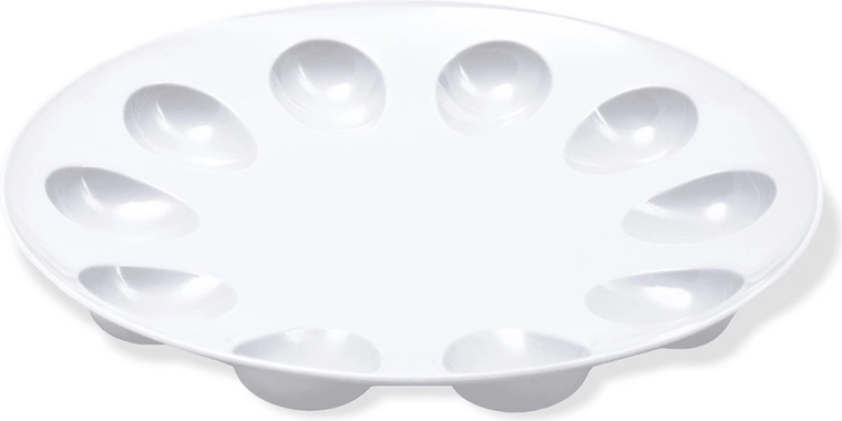 Eierschaal Bąble bord 23 cm wit