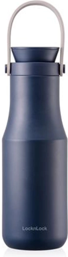 RVS thermosfles met handvat LOCKnLOCK Metro 470 ml blauw