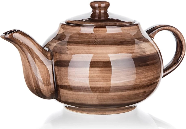 Keramische theepot 0,9 l PALAS bruin