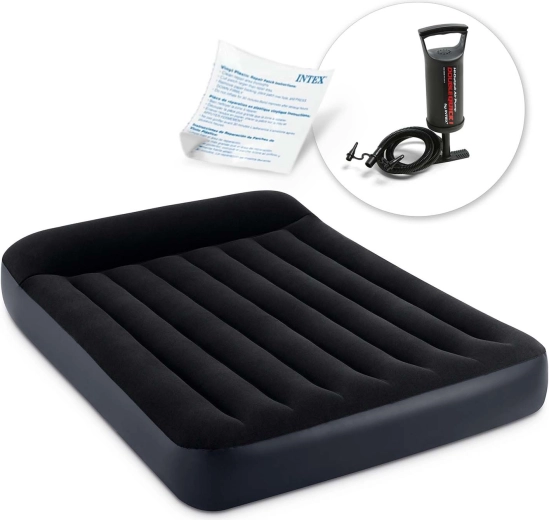 Opblaasbaar Intex-matras met handpomp 191 × 137 × 25 cm