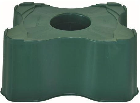Onderstel voor vierkante regenton 200–300 l, hoogte 33 cm, HDPE
