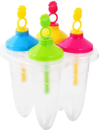 Kunststof ijslollyvorm TORO 4×76 ml