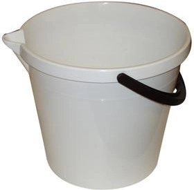 Emmer met maatverdeling en schenktuit 7 l, mix kleuren