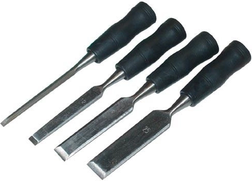 Beitelset 4 stuks met ergonomische PH-handgreep