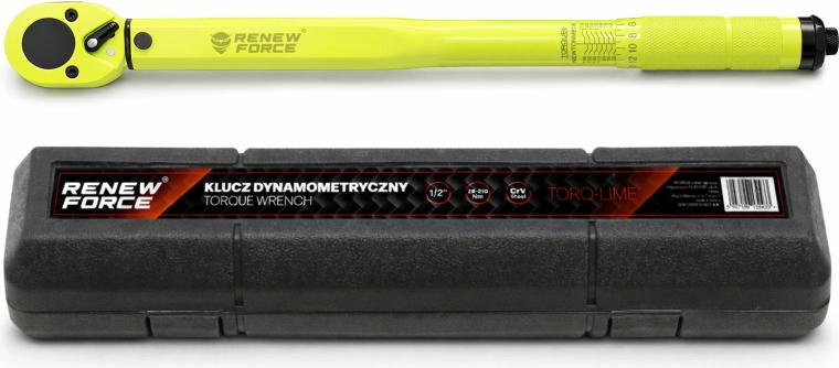 Momentsleutel RENEW FORCE 1/2" 28–210 Nm met set