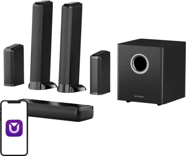 Ultimea Apollo S90 9.1 soundbar met Dolby Atmos en RGB-verlichting