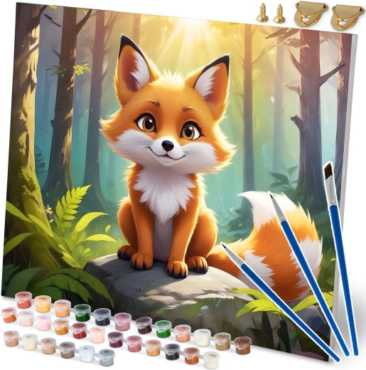 Schilderen op nummer 40 × 50 cm – vos MASSIDO