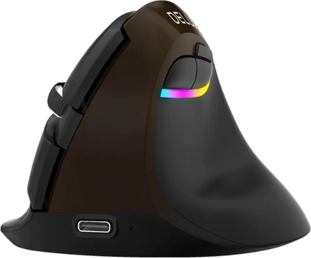 Ergonomische verticale muis Delux m618 mini jet (bluetooth/2,4 ghz, usb-c)