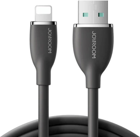 Kleurrijke 3A USB-naar-Lightning-kabel SA29-AL3 / 3A / 1,2 m (zwart)