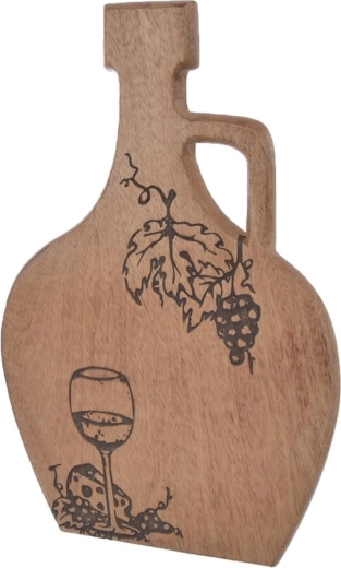 Snijplank van mangohout in wijnkleur 40 × 26 cm