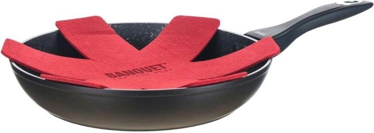 Koekenpan LUMIA 30 cm met antiaanbaklaag en temperatuurindicator