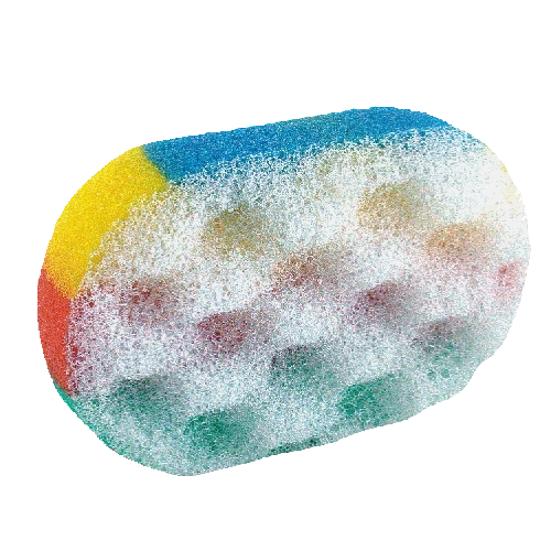 Ergonomische regenboog badspons Těča