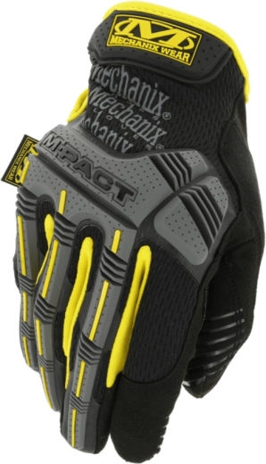 Mechanix handschoenen M-Pact, maat L, zwart-geel