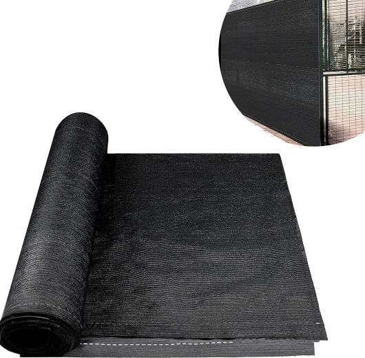 Afschermdoek voor hek 1,5 × 25 m, 180 g/m², 95% schaduw, UV, inclusief 50 kabelbinders