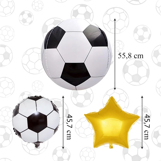 Set voetbalballonnen – 5 stuks