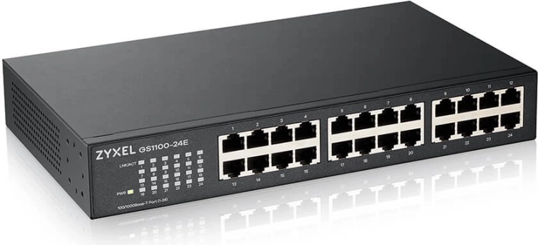 Zyxel GS1100-24E gigabit unmanaged switch met 24 poorten