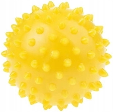 Rehabilitatie-massagebal Fizjo egel geel 7,6 cm