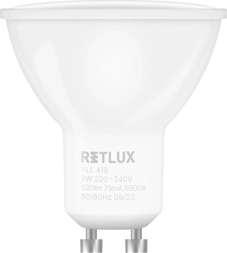 LED-lamp RETLUX GU10 9 W daglichtwit