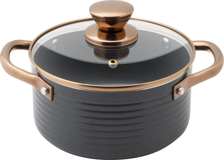 Lamart Orro steelpan met deksel 18 cm
