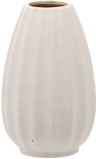 Keramische vaas laag wit 13 × 13 × 20,5 cm