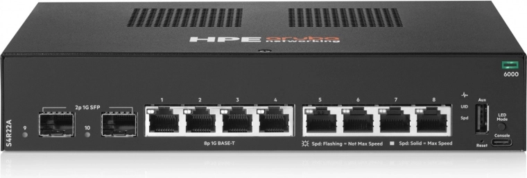 Aruba Networking 6000 8G 2SFP switch