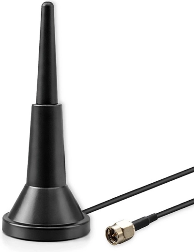 4G LTE-antenne met magnetische voet, 5 dBi, omnidirectioneel, 600–2700 MHz, SMA, 3 m