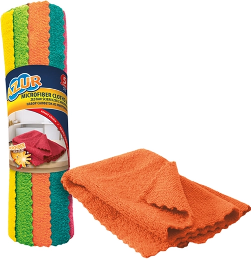 Zweedse microvezeldoek AZUR 30 × 30 cm, 5 stuks