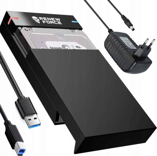 Externe behuizing Renew Force voor SATA HDD en SSD 3,5" en 2,5" met USB 3.0